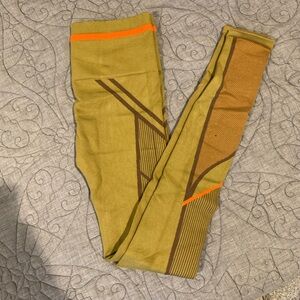 Fabletics Olive and Orange Leggings